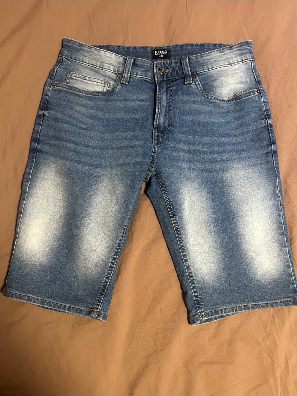 Buffalo David Bitton Faded Blue Men’s Denim Shorts